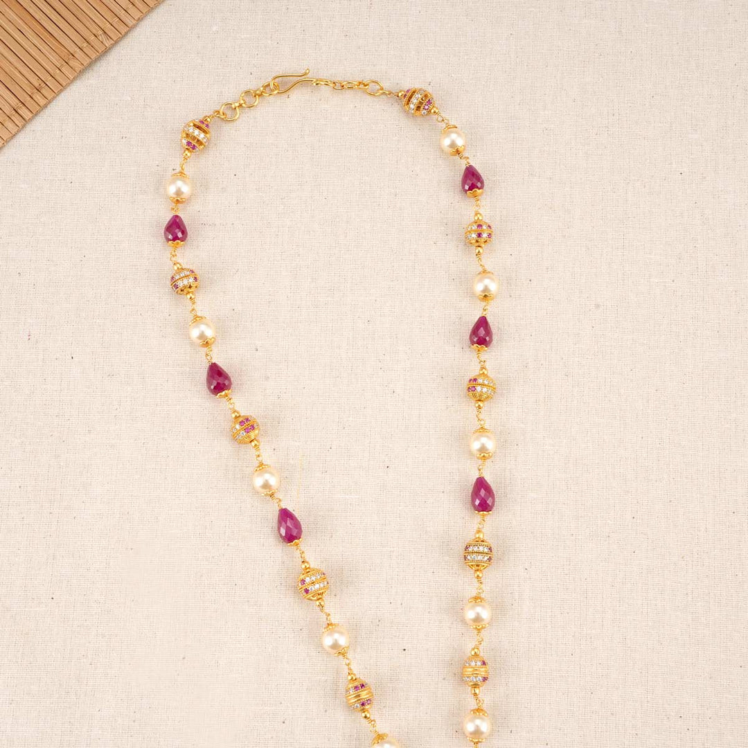 Padma Sri Pendant With Beads Chain