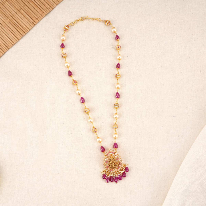 Padma Sri Pendant With Beads Chain