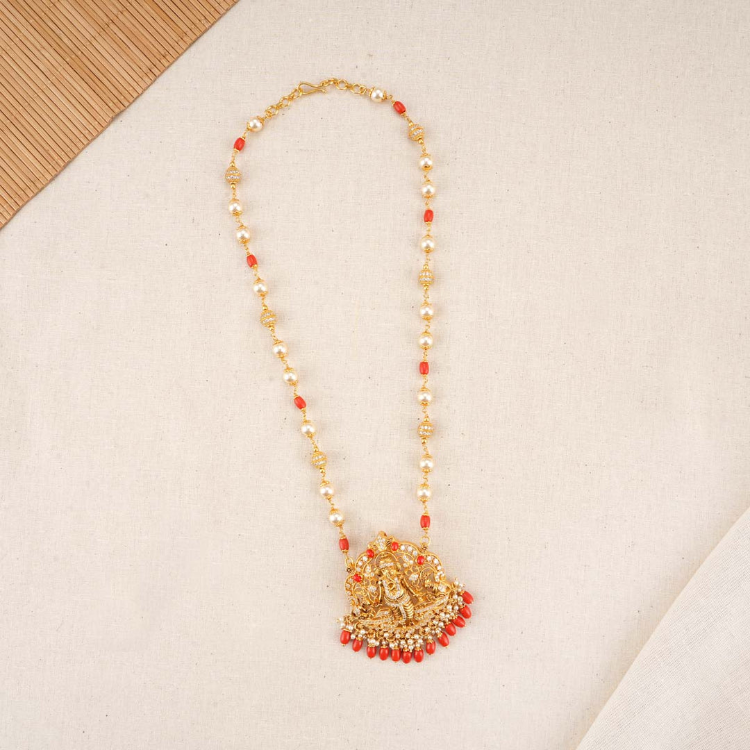 Vinayak Pendant with Beads Chain