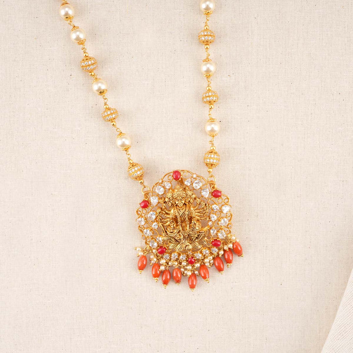 Durga Devi Pendant with Beads Chain