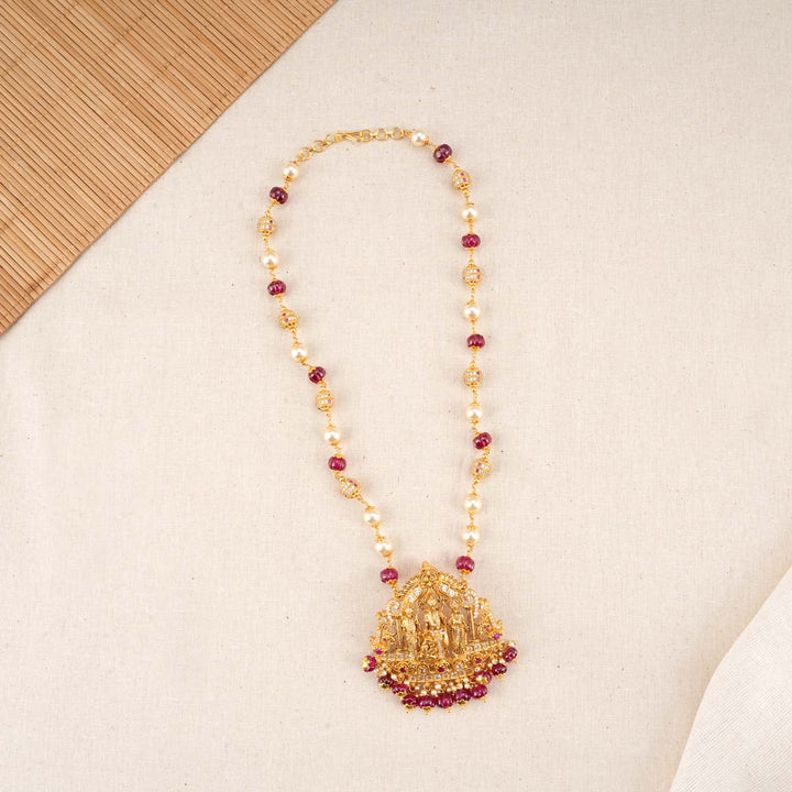 Divine Pendant with Beads Chain