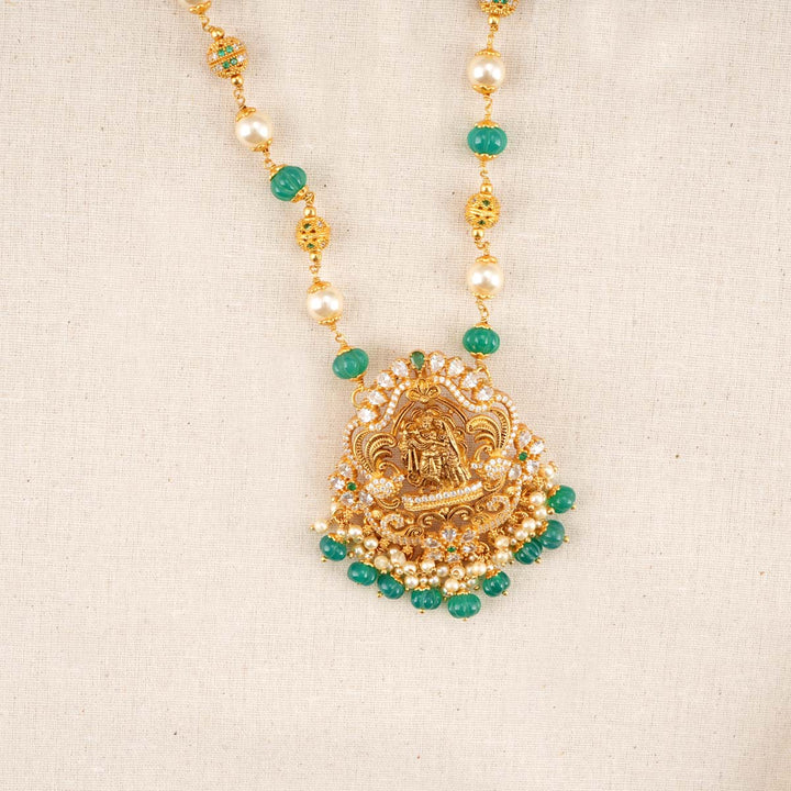 Krishna Pendant with Beads Chain