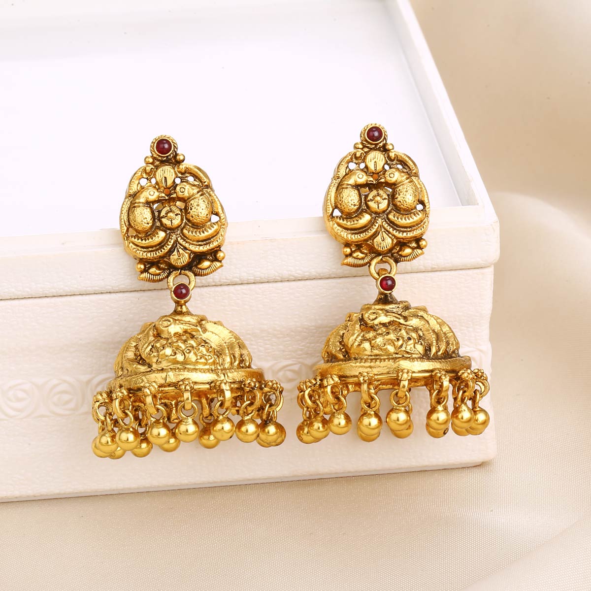 Silver on sale jhumka online