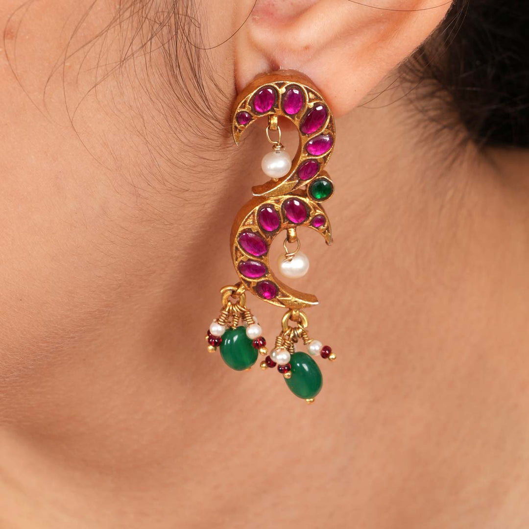 Thahira Kundan Earrings