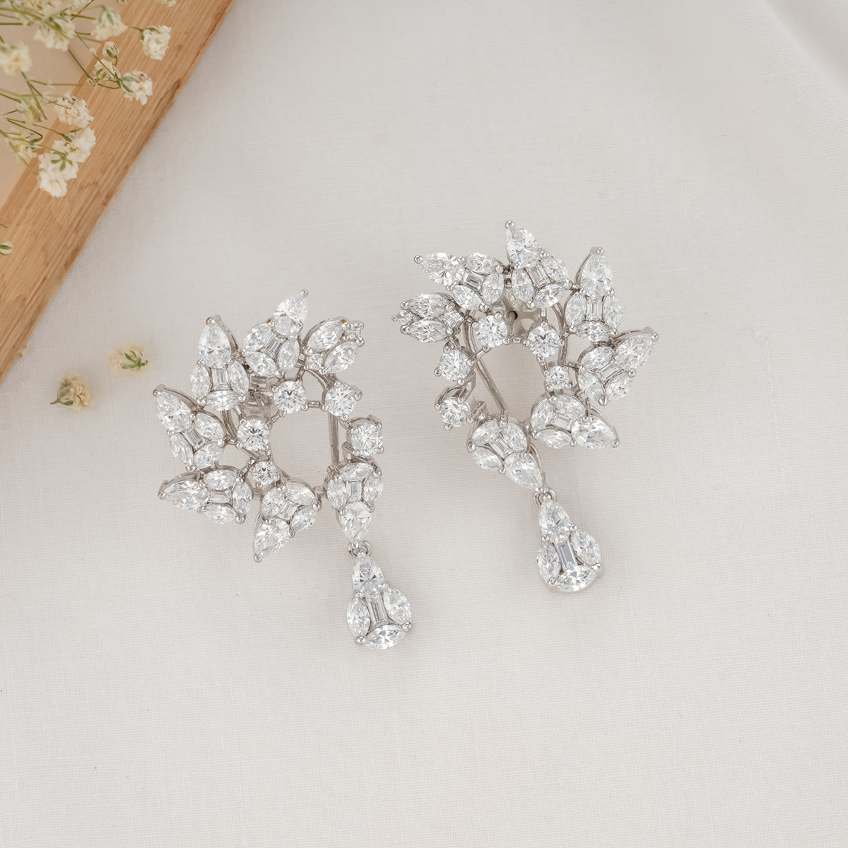 Buy Silver-Toned Earrings for Women by MAHI Online | Ajio.com