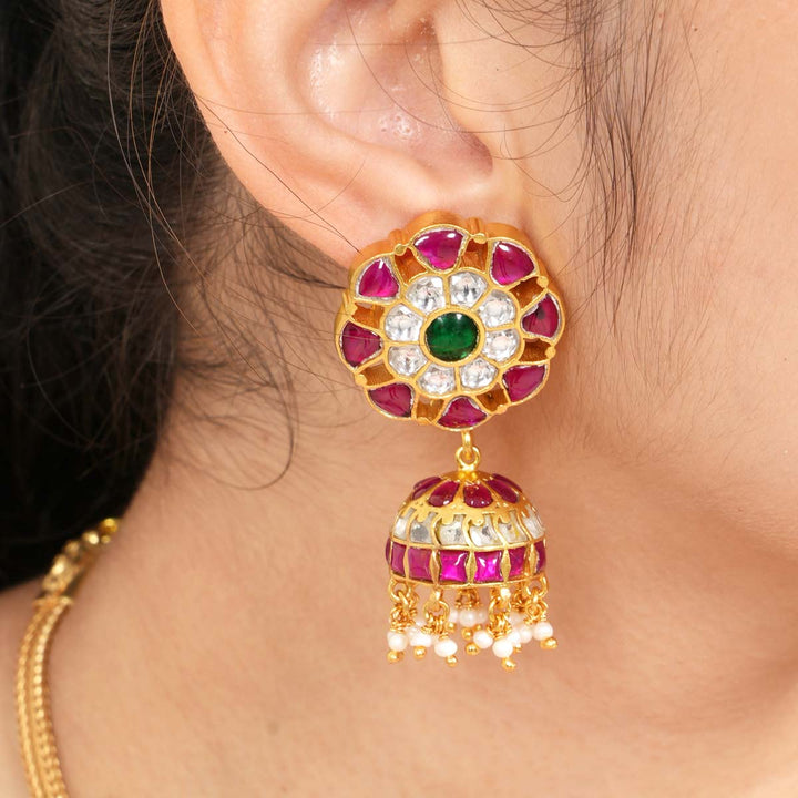 Pranitha Kundan Jhumkas