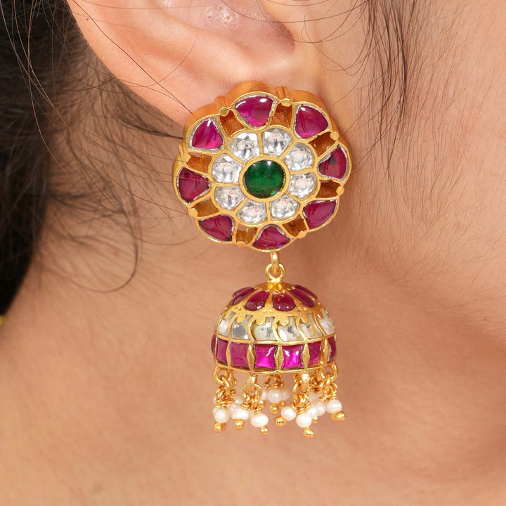 Pranitha Kundan Jhumkas