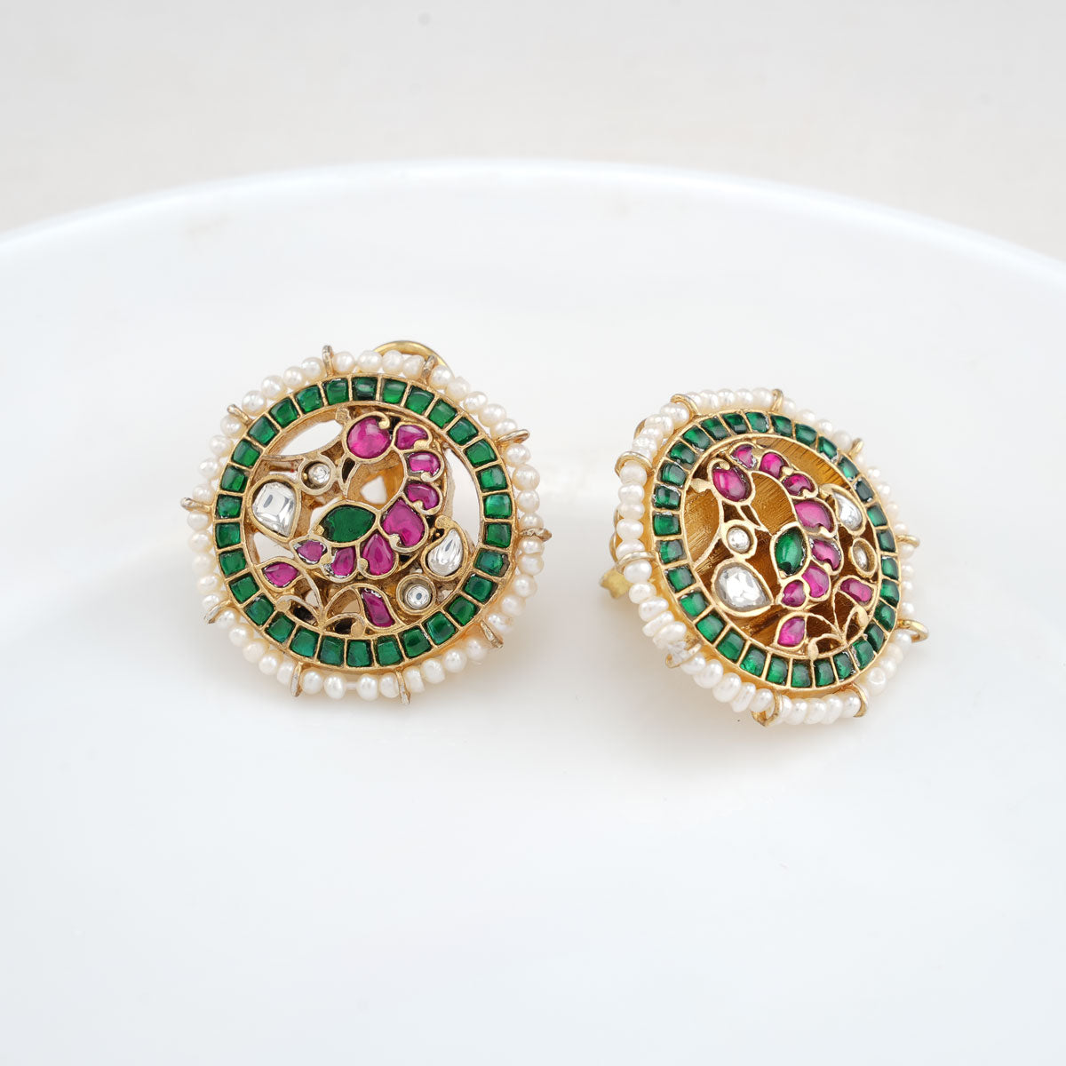 Buy Jadau Kundan Earrings For Women Online – Gehna Shop