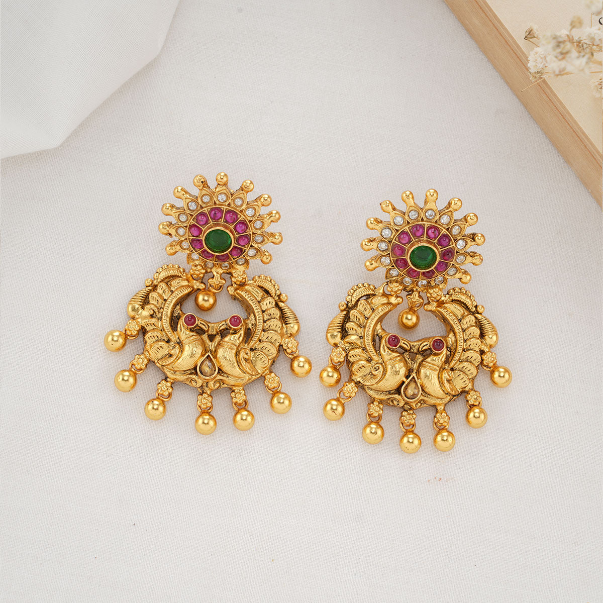 Gold earrings on sale rs 10000