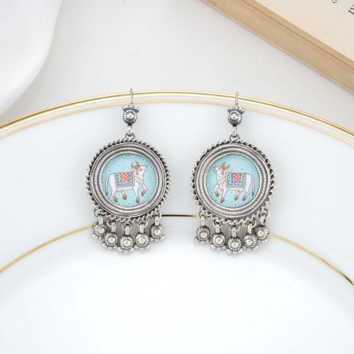 Buy Shaya by CaratLane Meen Dangler Earrings in Oxidised 925 Silver at  Amazon.in