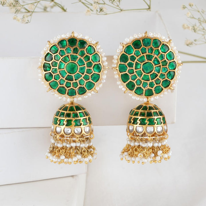 Aariva Kundan Jhumkas