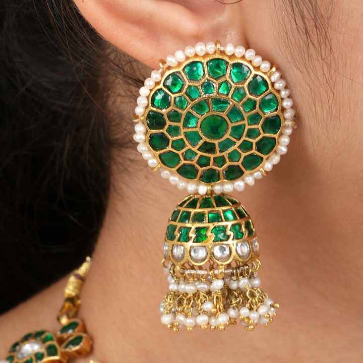 Aariva Kundan Jhumkas