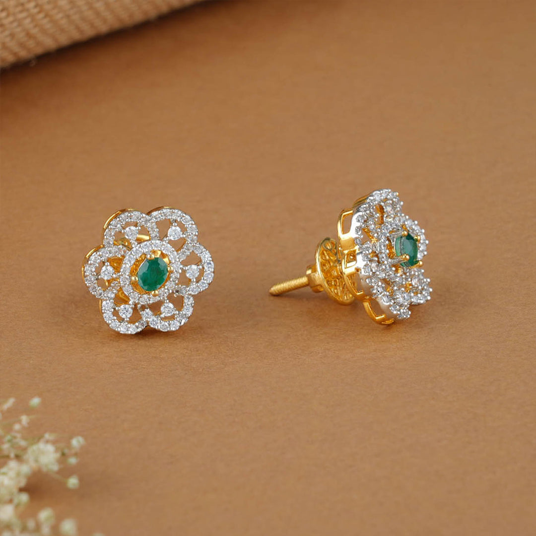 Artistic Diamond Design Studs