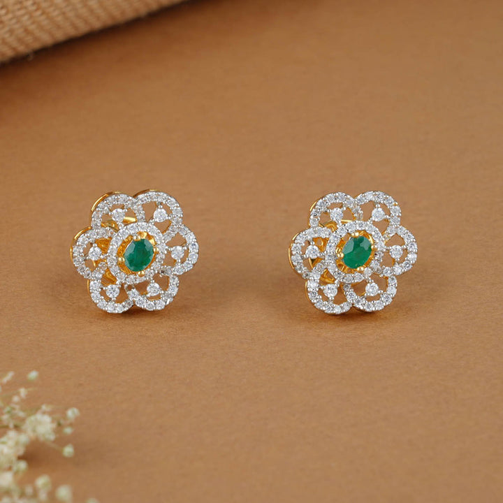 Artistic Diamond Design Studs