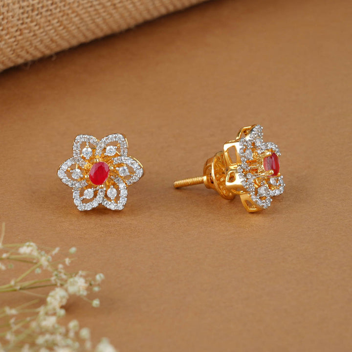 Classy Diamond Design Studs