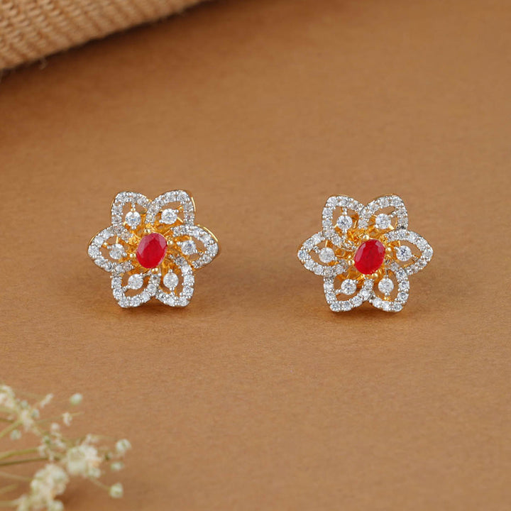 Classy Diamond Design Studs