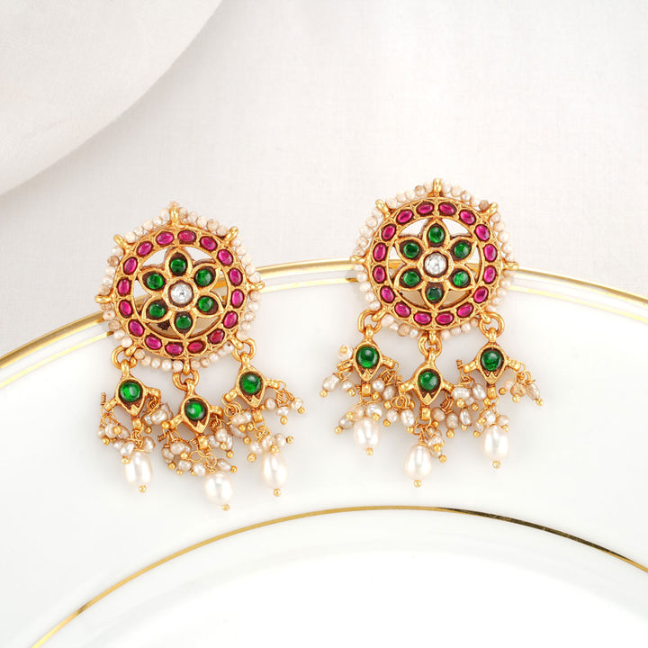 Anita Kundan Long Earrings