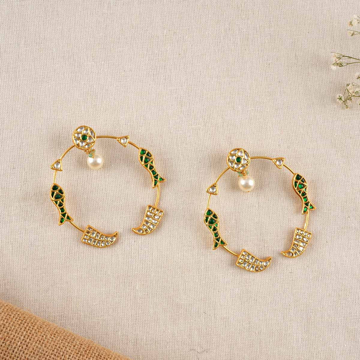 Pravitha Kundan Long Earrings