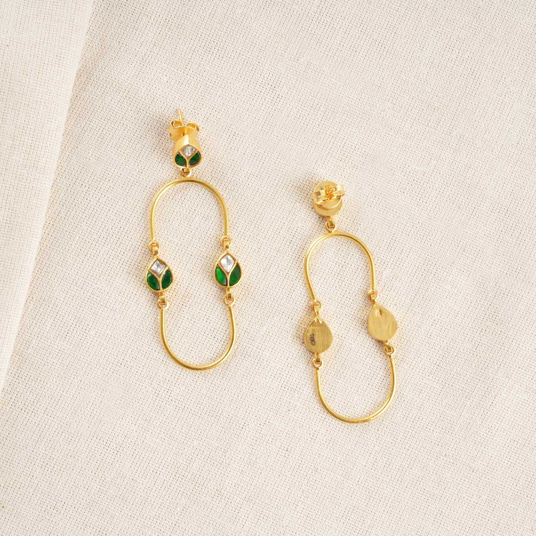 Reviha Kundan Long Earrings