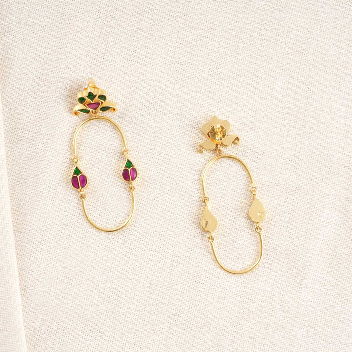 Monroe Kundan Long Earrings