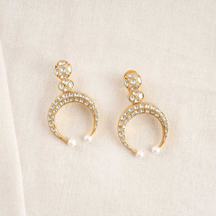 Janika Kundan Long Earrings