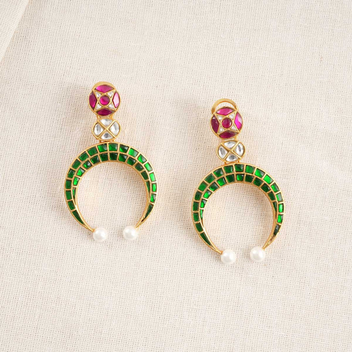 Idaya Kundan Long Earrings