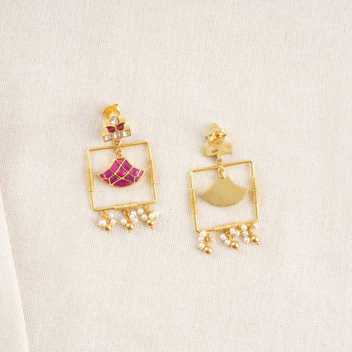 Losia Kundan Long Earrings