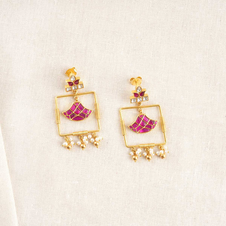 Losia Kundan Long Earrings