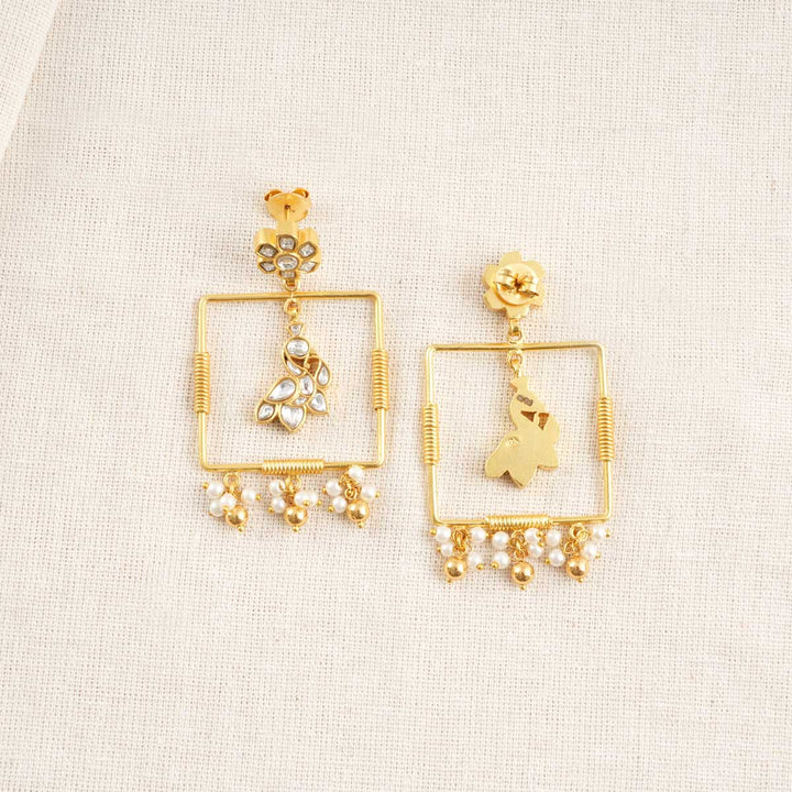 Malina Kundan Long Earrings