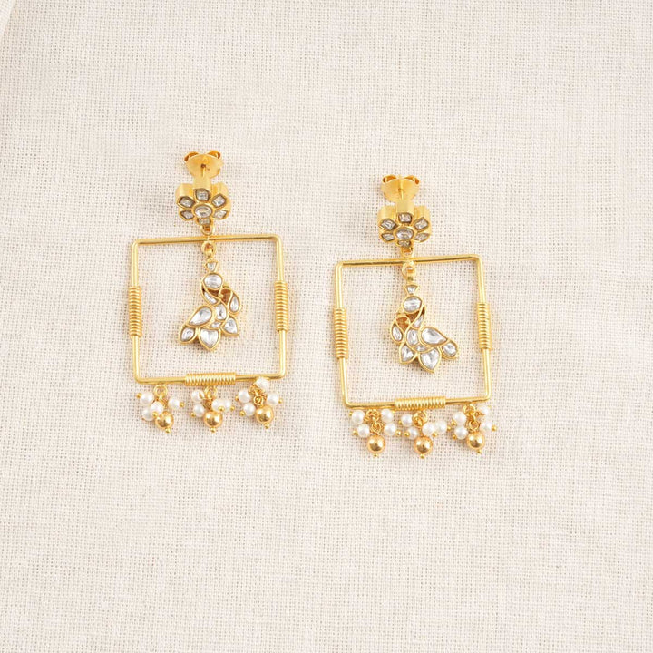 Malina Kundan Long Earrings