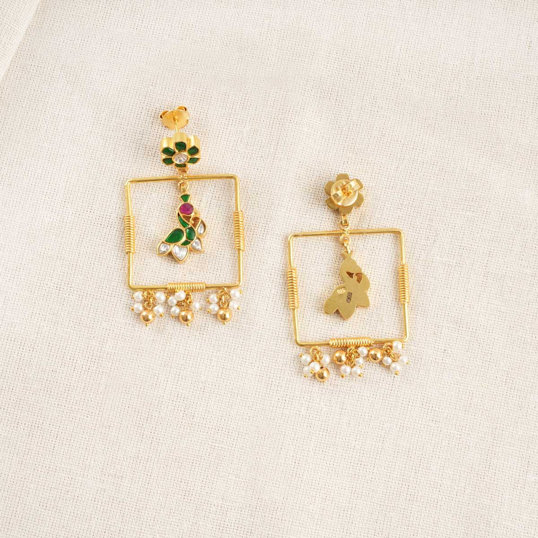 Talena Kundan Long Earrings