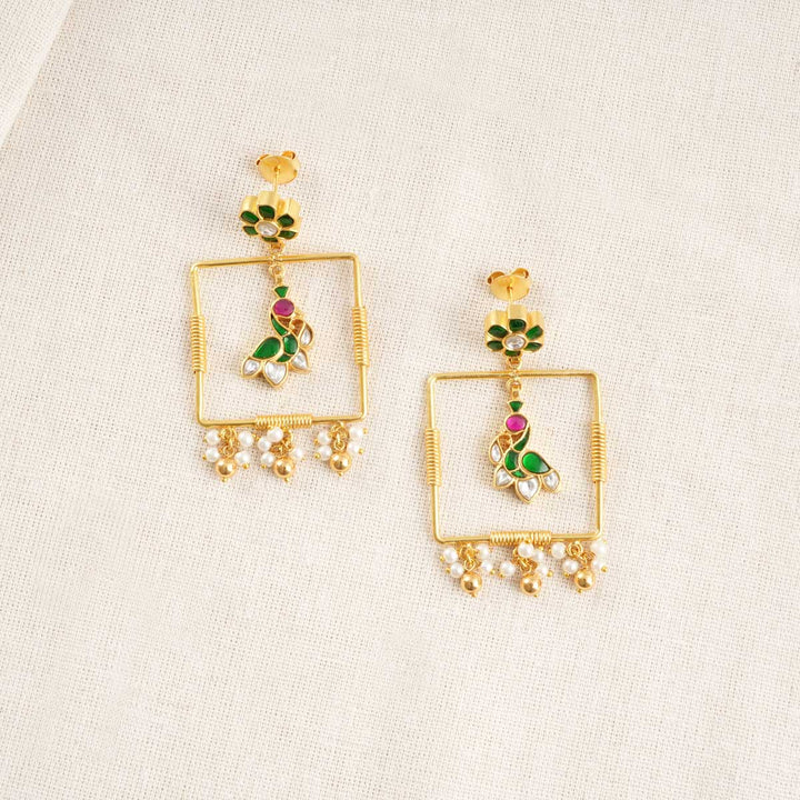 Talena Kundan Long Earrings