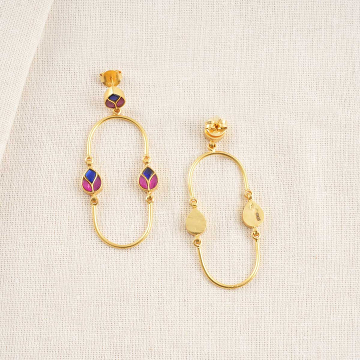 Keicia Kundan Long Earrings