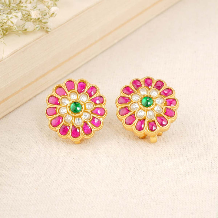 Alfia Kundan Studs