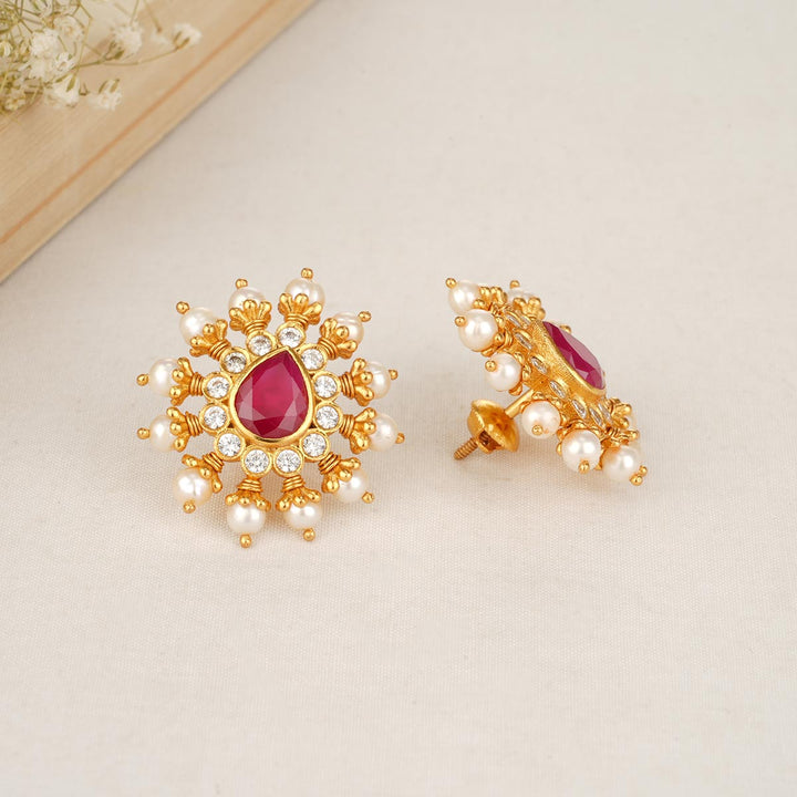 Ruby Stone Studs