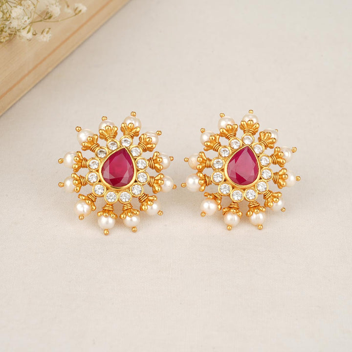 Ruby Stone Studs