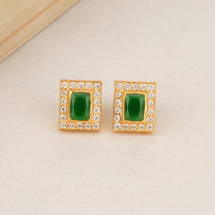 Mint green Stone Studs