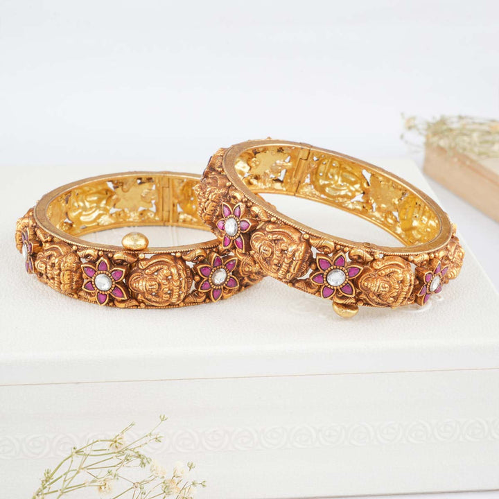 Charvika Deep Nagas Pair Bangles