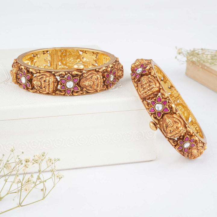 Charvika Deep Nagas Pair Bangles