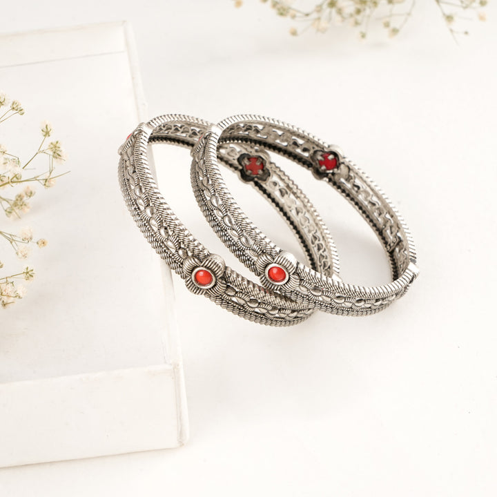 Adina Oxidised Pair Bangles