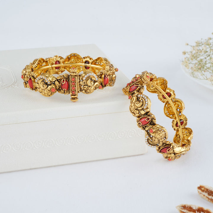 Nikish Nagas Nakshi Pair Bangle