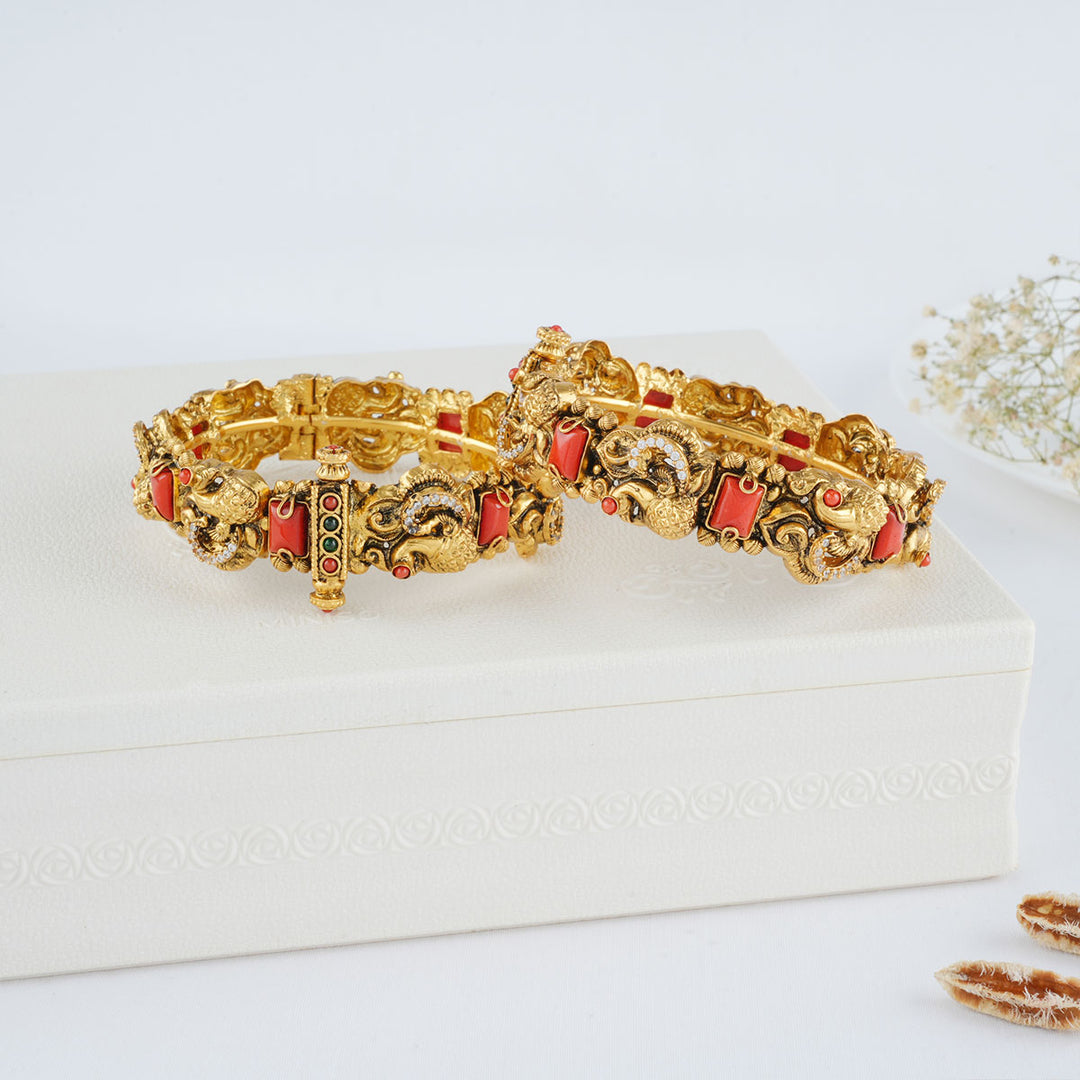 Lithika Nagas Nakshi Pair Bangle