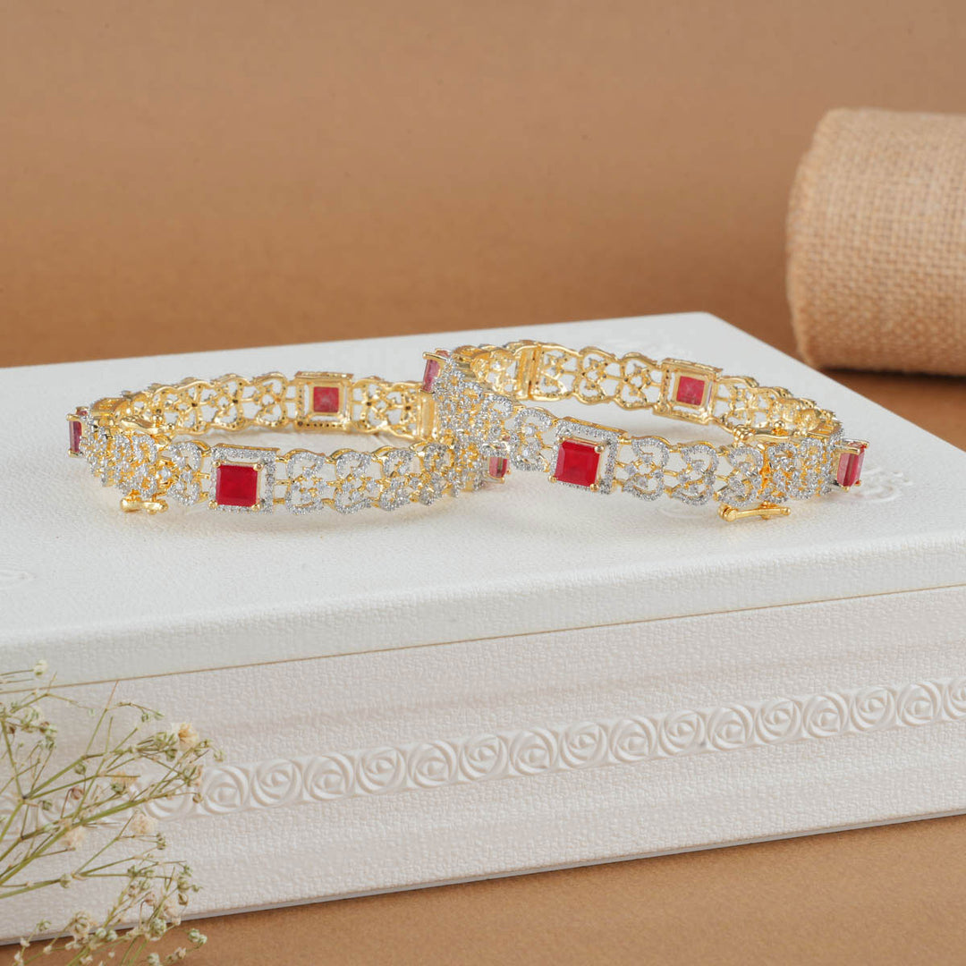 Anushar Diamond Design Bangles