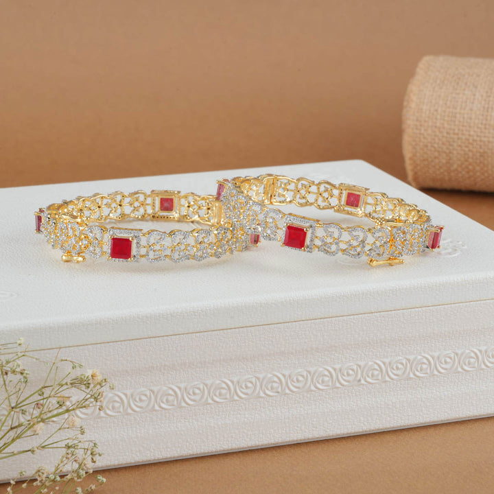 Anushar Diamond Design Bangles