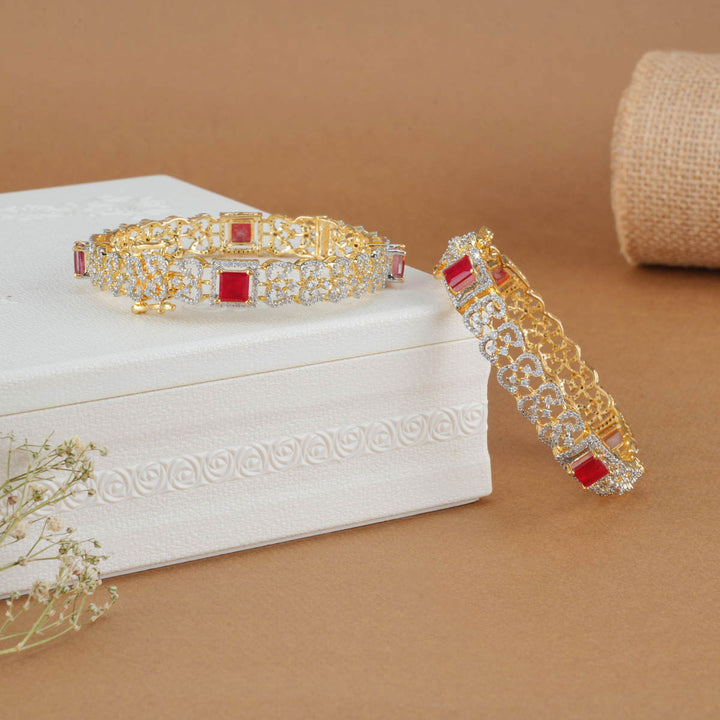 Anushar Diamond Design Bangles