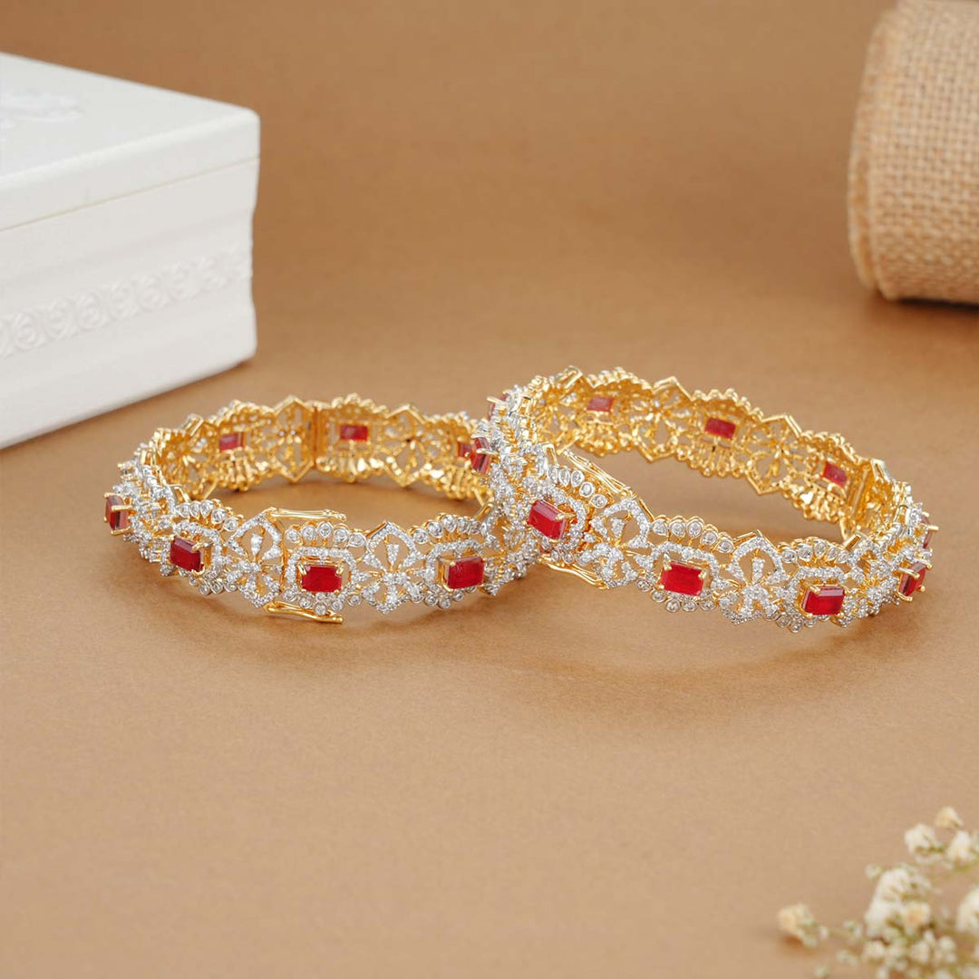 Vibusha Diamond Design Bangles