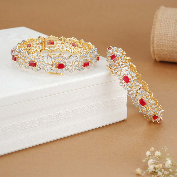 Vibusha Diamond Design Bangles