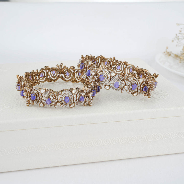 Amethyst Victorian Pair Bangles