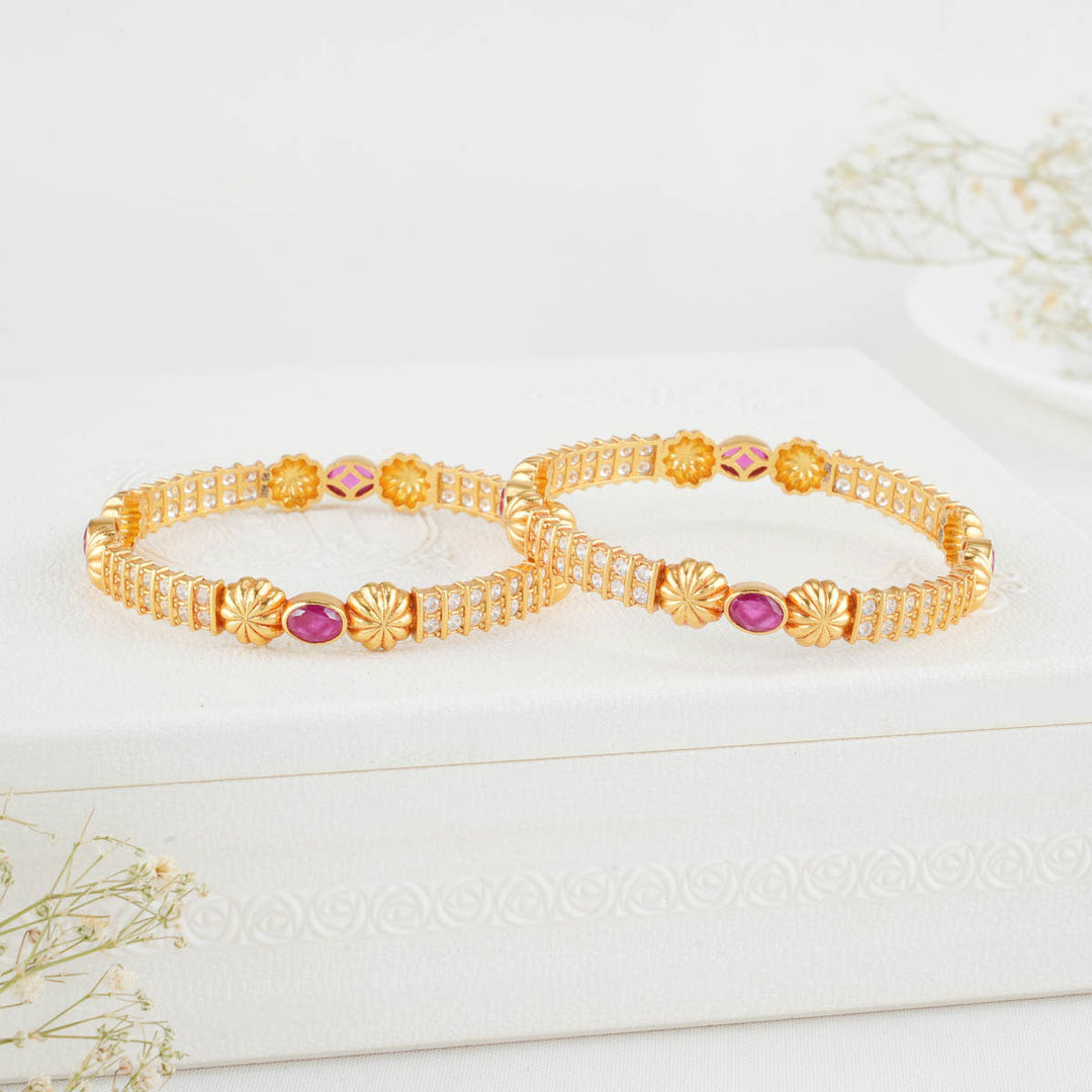 Shinika Stone Pair Bangles