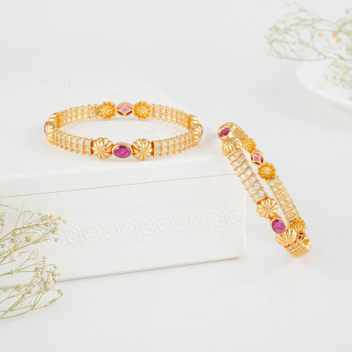 Shinika Stone Pair Bangles